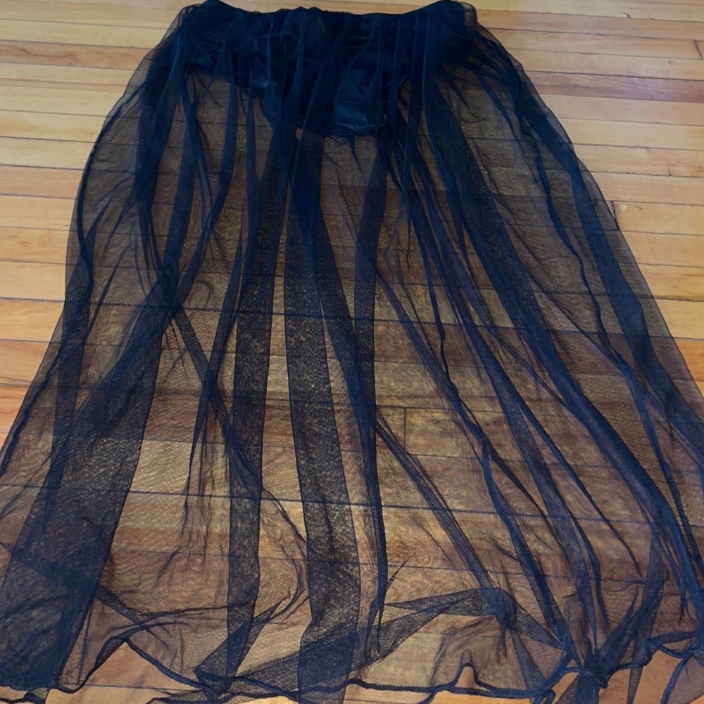 NWT💥Charlotte Russe Sheer Maxi Skirt Sz. 1X